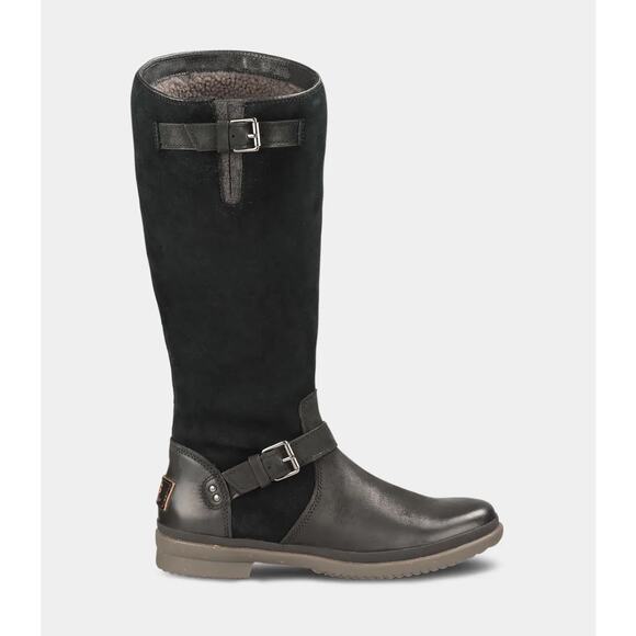 Ugg Thomsen Waterproof Leather Boot Black Size 7 - Picture 13 of 13